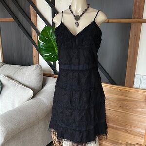 Pura Vida 100% cotton  Black Lace Dress size 12